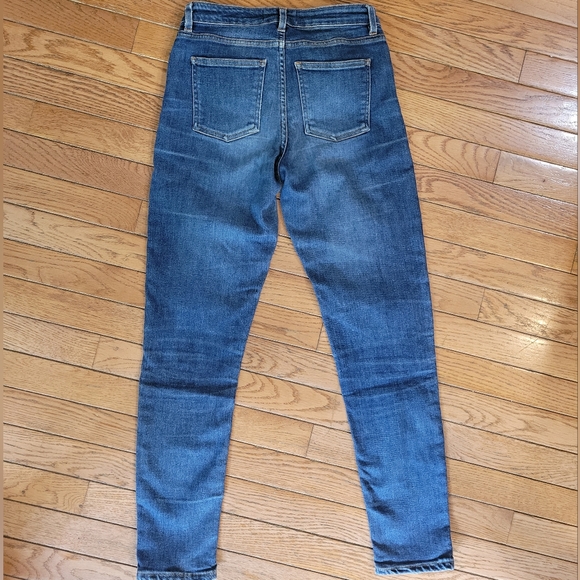 Acne Studio Skin 5 in Used Blue Denim luxury designer jeans Stockholm 25/32 - Picture 10 of 16